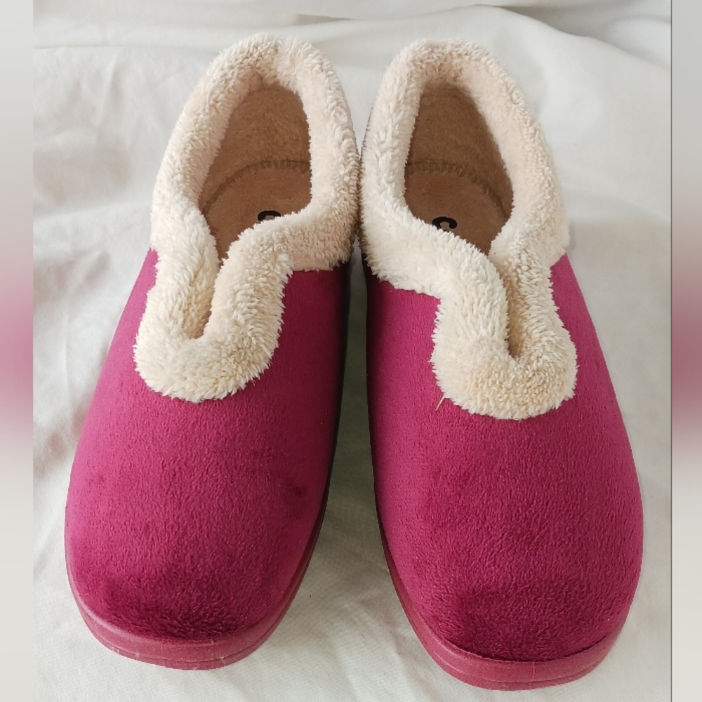 Cosyfeet Burgundy Slippers 7/8